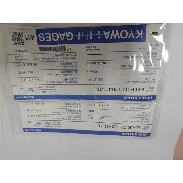 日本KYOWA共和配件耗材應變片KFGS-1.5-120-D28-16 L30C2R