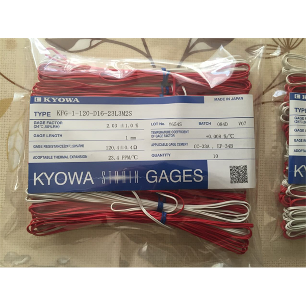 日本KYOWA共和配件耗材應變片KFGS-1.5-120-D28-16 L30C2R