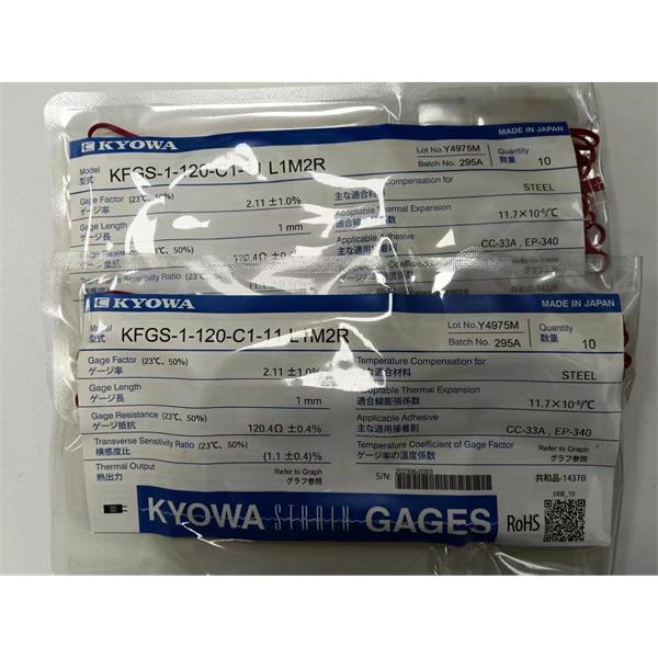 日本KYOWA配件耗材應變片KFGS-3-120-C1-16 L30C2S