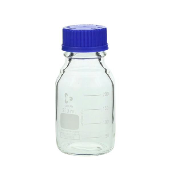 日本SIBATA柴田科學耐熱螺口瓶帶藍蓋017200-25A