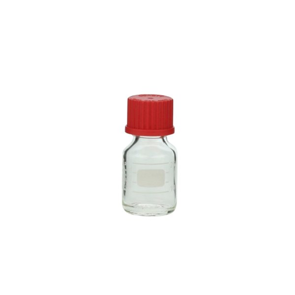日本SIBATA柴田科學耐熱螺口瓶帶紅蓋 017200-1501A