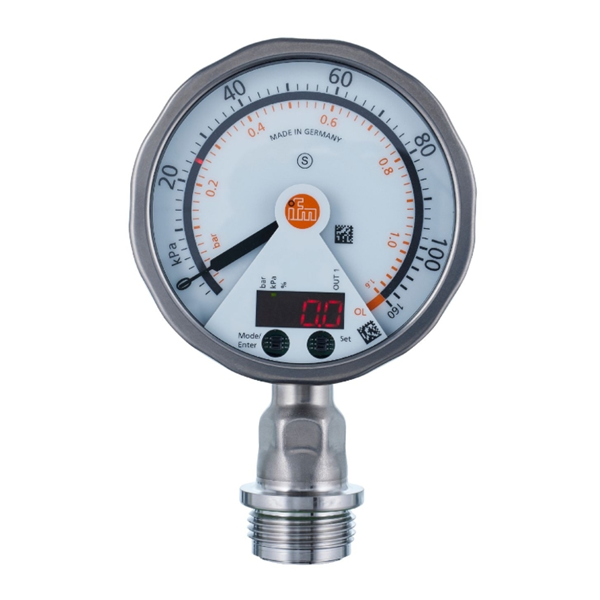 德國IFM易福門帶模擬顯示屏的齊平式壓力傳感器PG2438 PG-,25BREB12-MFRKG/US/ /P