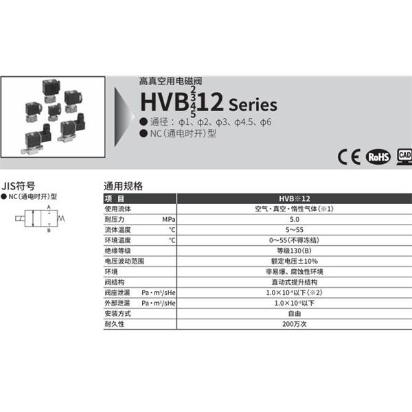 CKD喜開理先導式2通電磁閥HVB112-8R-5-AC200V